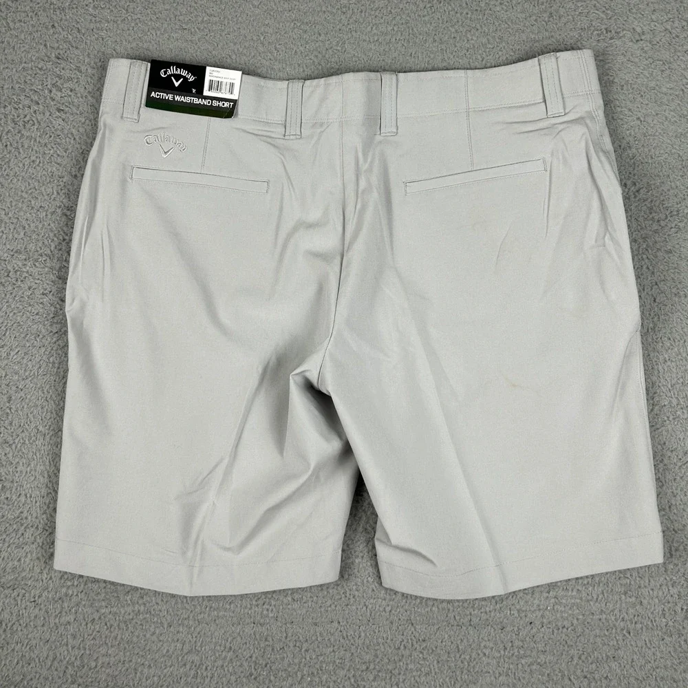 Callaway Golf Shorts Mens 40 Gray‎ Active Waistband Performance Stretch Preppy